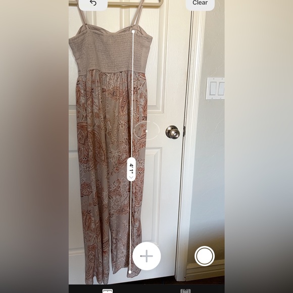 Band of Gypsies Linen Bustier Top Jumpsuit Size Medium - Picture 12 of 13